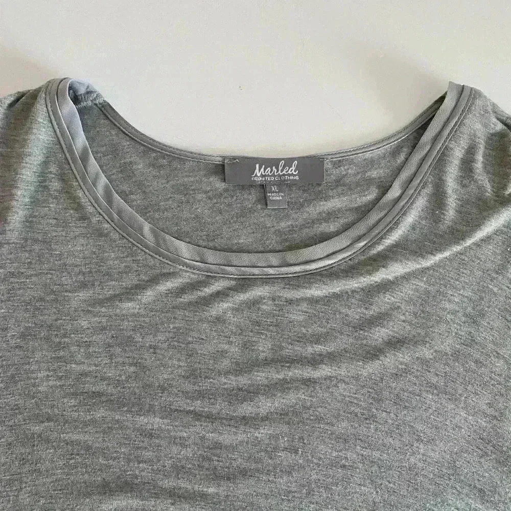 Marled Reunited Clothing Ruffle sleeve top - Picture 3 of 8